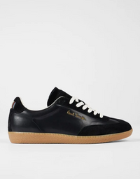 Como Black Leather Trainers
