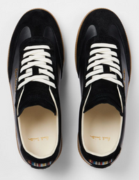 Como Black Leather Trainers