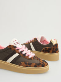 SERAFINI Court Trainers Tanzania Brown Gold