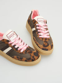 SERAFINI Court Trainers Tanzania Brown Gold
