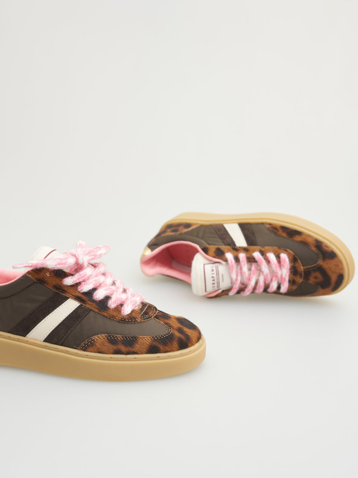 SERAFINI Court Trainers Tanzania Brown Gold