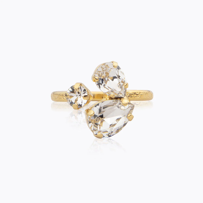 Crystal Alisia Ring Gold