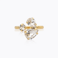 Crystal Alisia Ring Gold