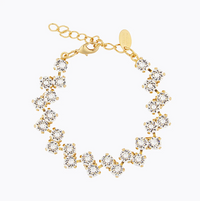 Crystal Fiona Bracelet Gold