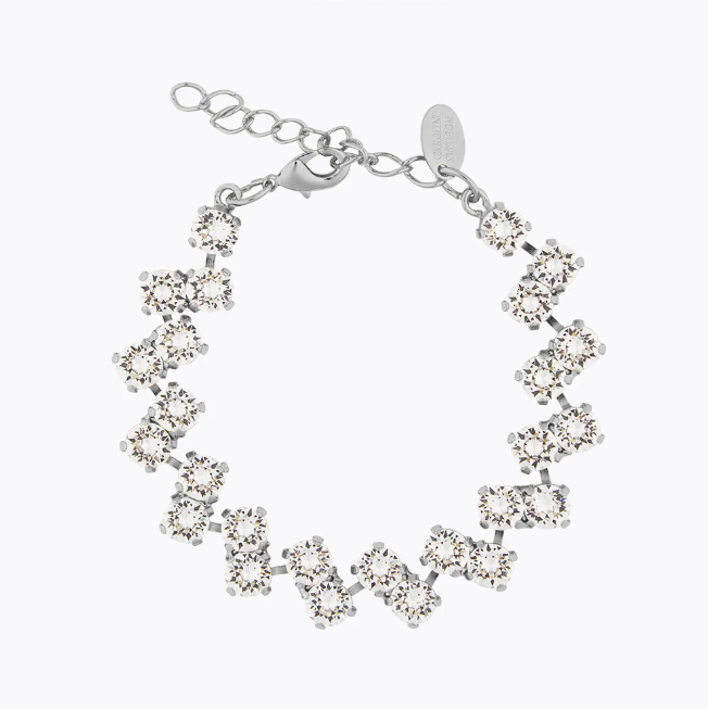 Crystal Fiona Bracelet Rhodium