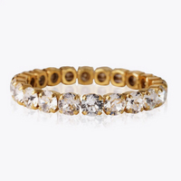 Crystal Gia Stud Bracelet Gold