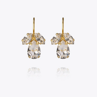 Crystal Petite Timo Earrings Gold