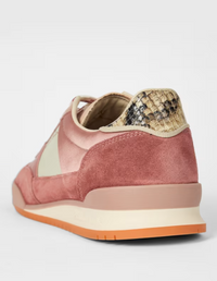 Dover Pink Satin Trainers