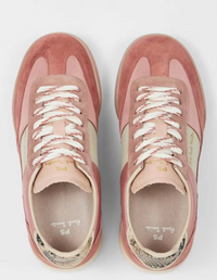Dover Pink Satin Trainers