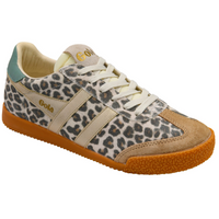 ELAN Suede Trainers Cheetah/Grey/Green