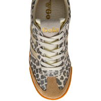 ELAN Suede Trainers Cheetah/Grey/Green
