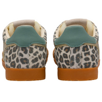 ELAN Suede Trainers Cheetah/Grey/Green