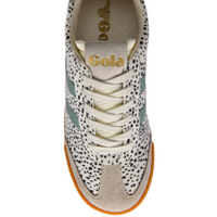 ELAN Suede Trainers Snow leopard/Caramel/Green