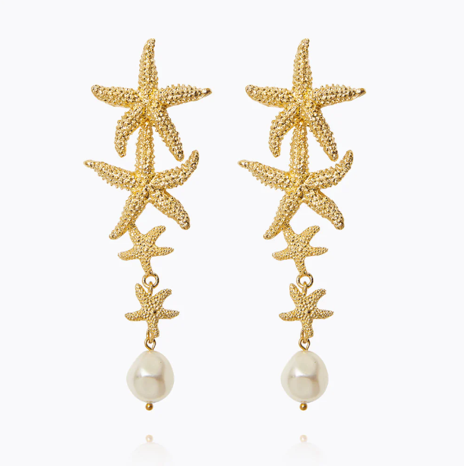 Falling Sea Star Earrings