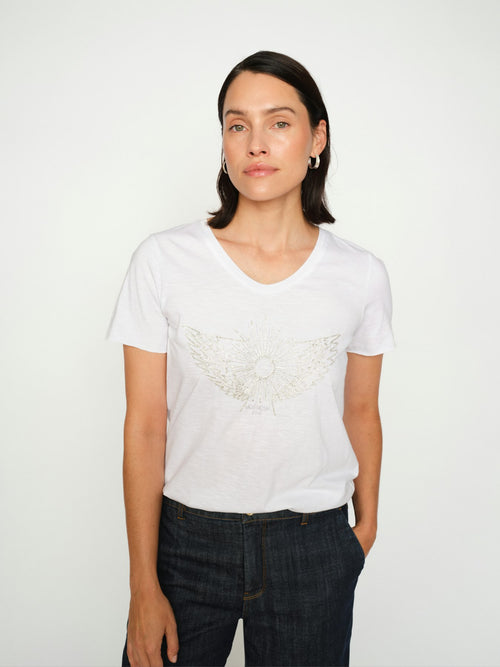 Gethi Glam T Shirt White