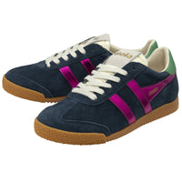 Gola Women's Elan Glitz Trainer Navy/Fuchsia/Emerald