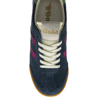 Gola Women's Elan Glitz Trainer Navy/Fuchsia/Emerald