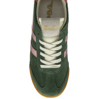 Gola Women's Elan Glitz Trainer Evergreen/Pink/Coral