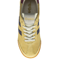 ELAN Suede Trainers Pollen/Plum/Cerise