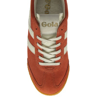 ELAN Suede Trainers Terracotta/Off White/Red Ochre