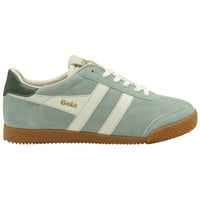 ELAN Suede Trainers Green Mist/Off white/Evergreen