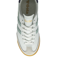 TORPEDO Leather Trainers White/Surf/Plum