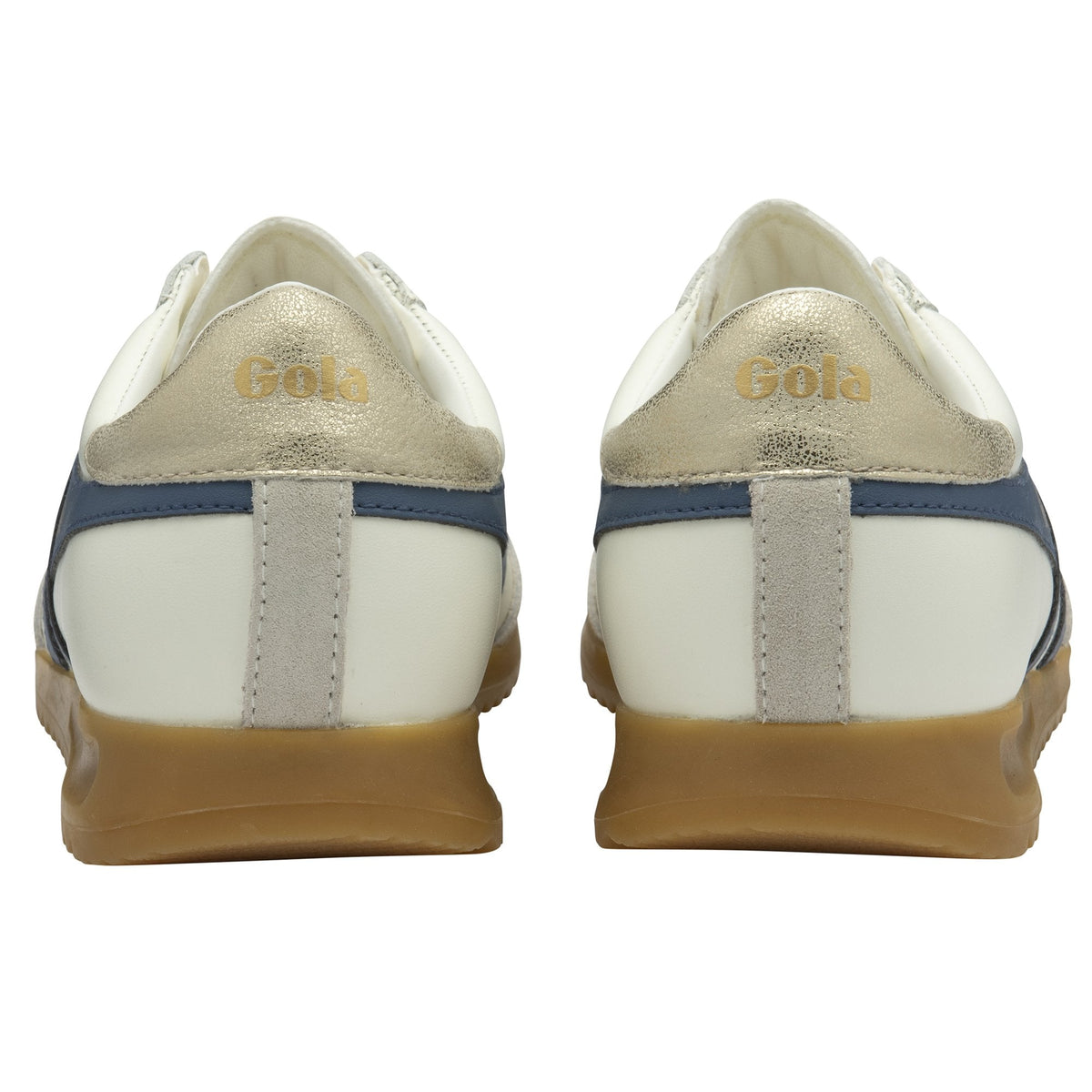 TORPEDO Leather Trainers Off white/Moonlight/Gold