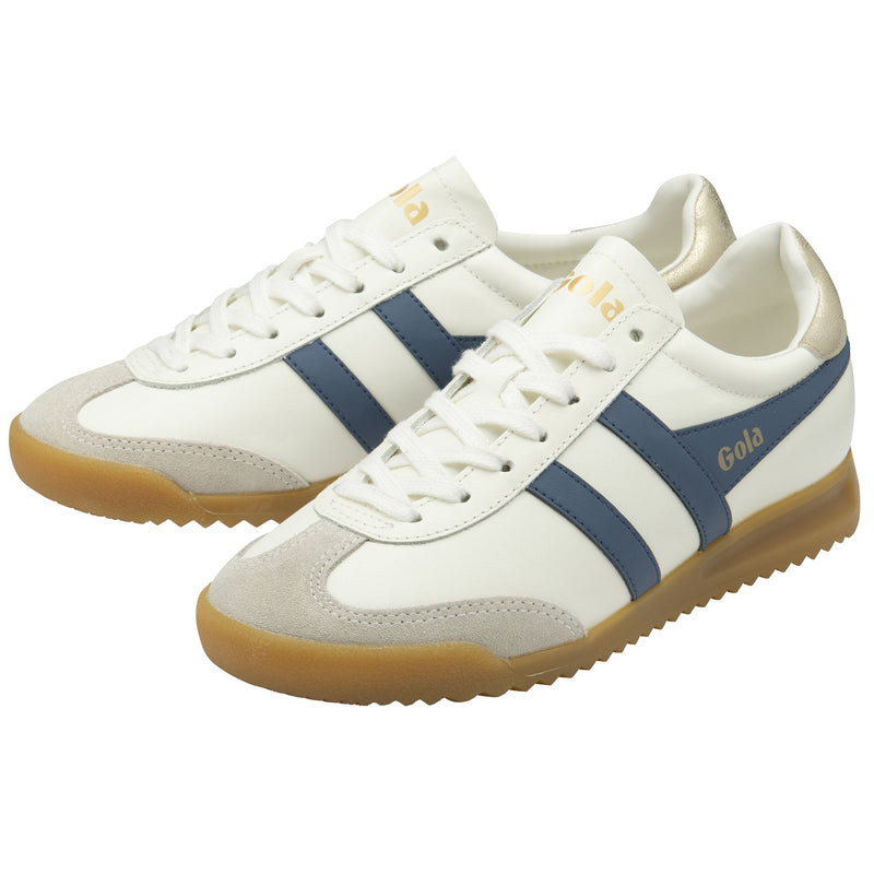 TORPEDO Leather Trainers Off white/Moonlight/Gold