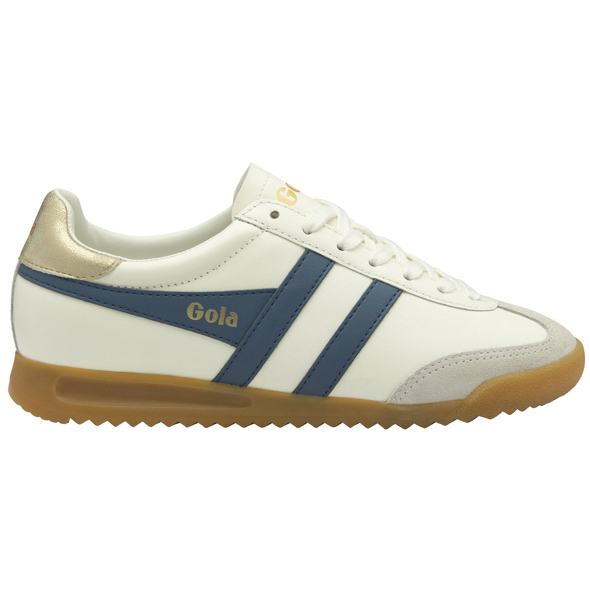 TORPEDO Leather Trainers Off white/Moonlight/Gold