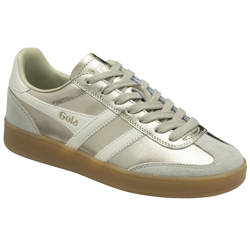 Gola Women's Viper Metallic Trainer Gold/Off White/Gum