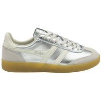 Gola Women's Viper Metallic Trainer Silver/Off White/Gum