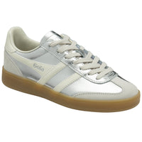 Gola Women's Viper Metallic Trainer Silver/Off White/Gum
