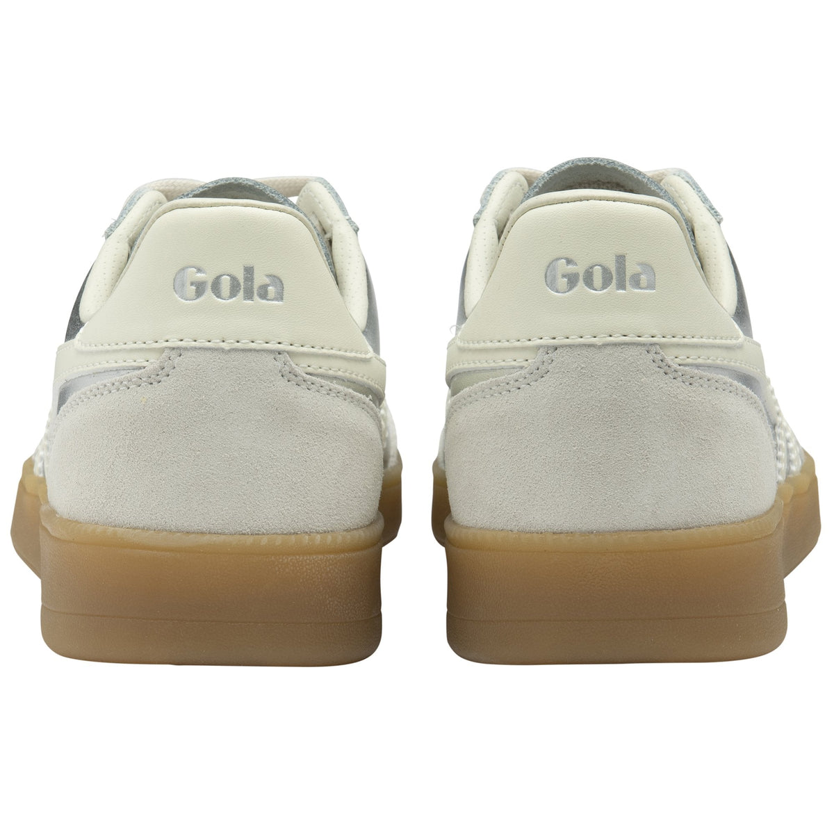 Gola Women's Viper Metallic Trainer Silver/Off White/Gum