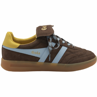 Gola Womens Stadia 86 Trainer Dark Brown Air Pollen Gum