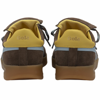 Gola Womens Stadia 86 Trainer Dark Brown Air Pollen Gum