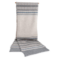 Green Grove Weavers Innes Fairisle Scarf Dewdrop