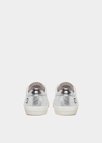 Hill Low Leather Trainers Stardust Silver