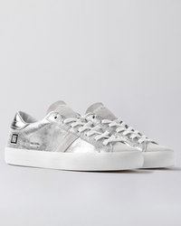 Hill Low Stardust Leather Trainers Silver