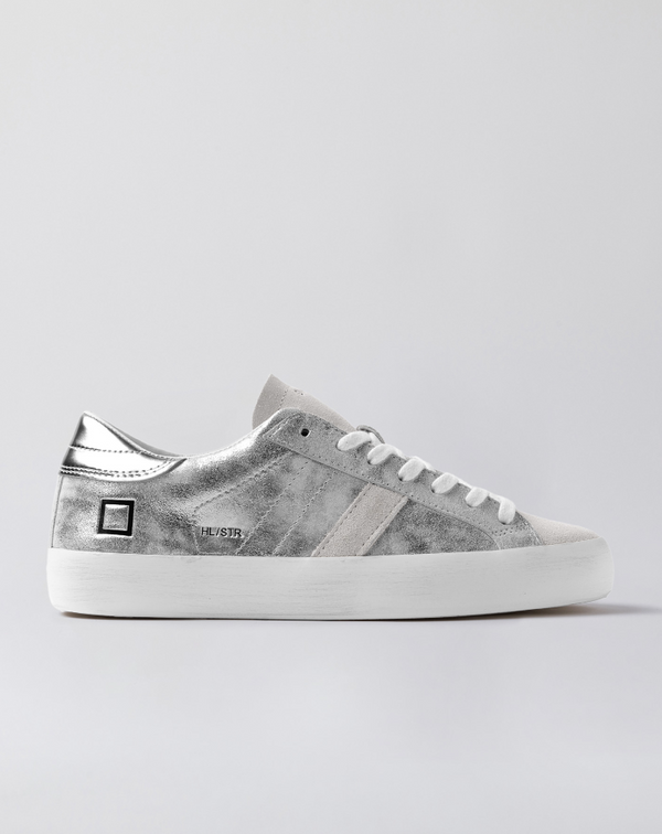 Hill Low Stardust Leather Trainers Silver