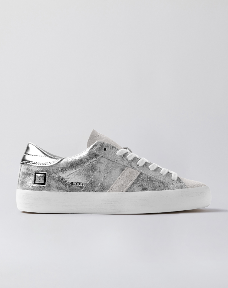 Hill Low Stardust Leather Trainers Silver