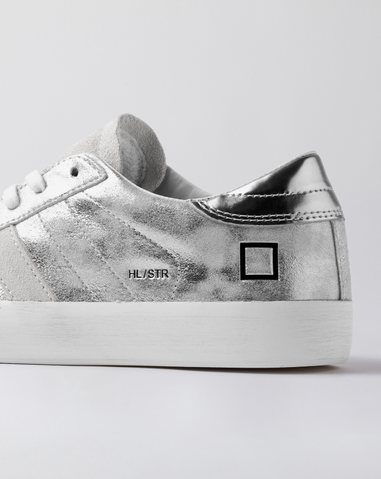 Hill Low Stardust Leather Trainers Silver