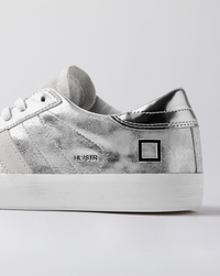 Hill Low Stardust Leather Trainers Silver