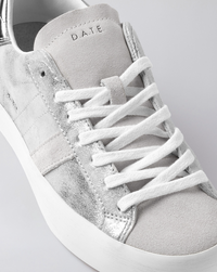 Hill Low Stardust Leather Trainers Silver