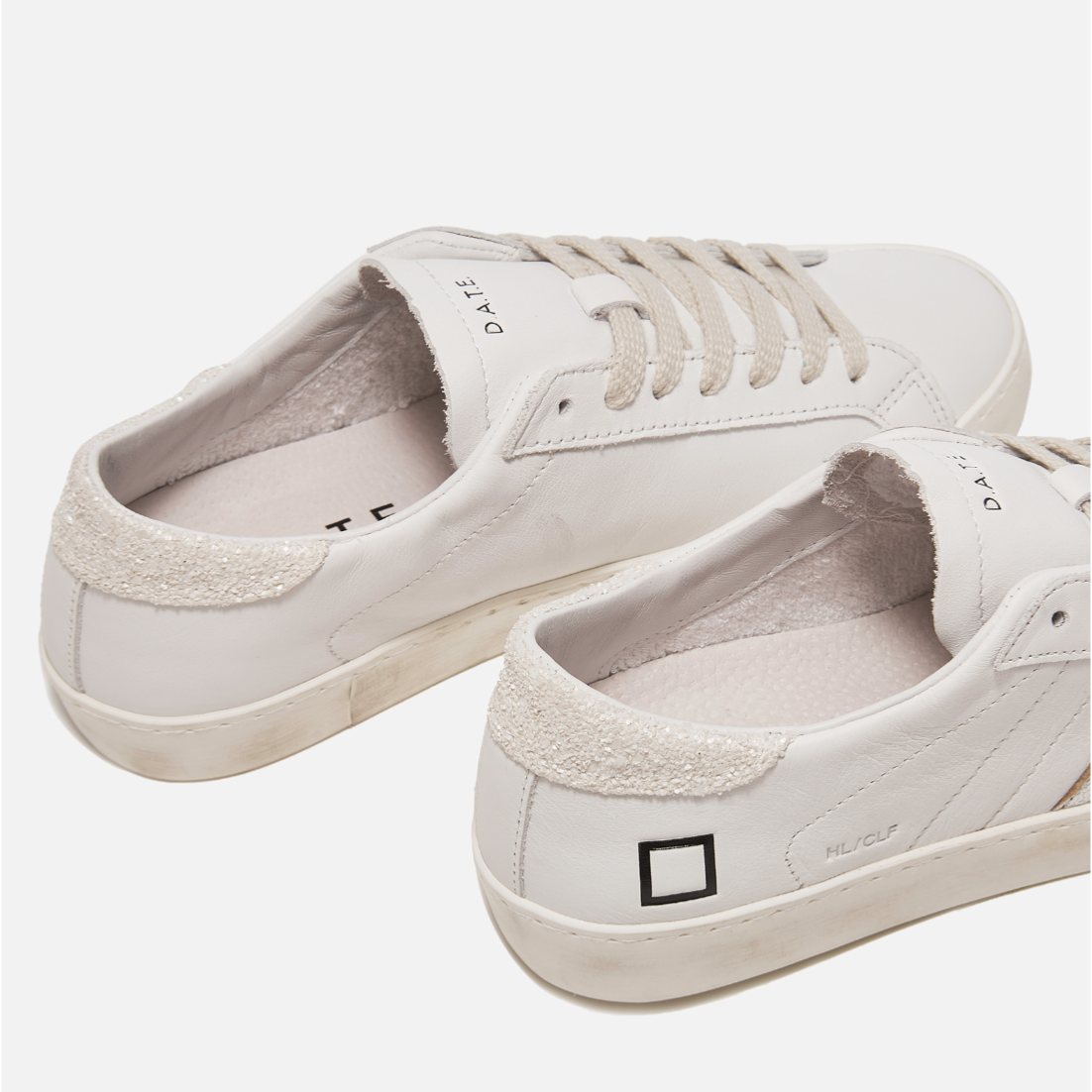 Hill Low Leather Trainers White Ivory