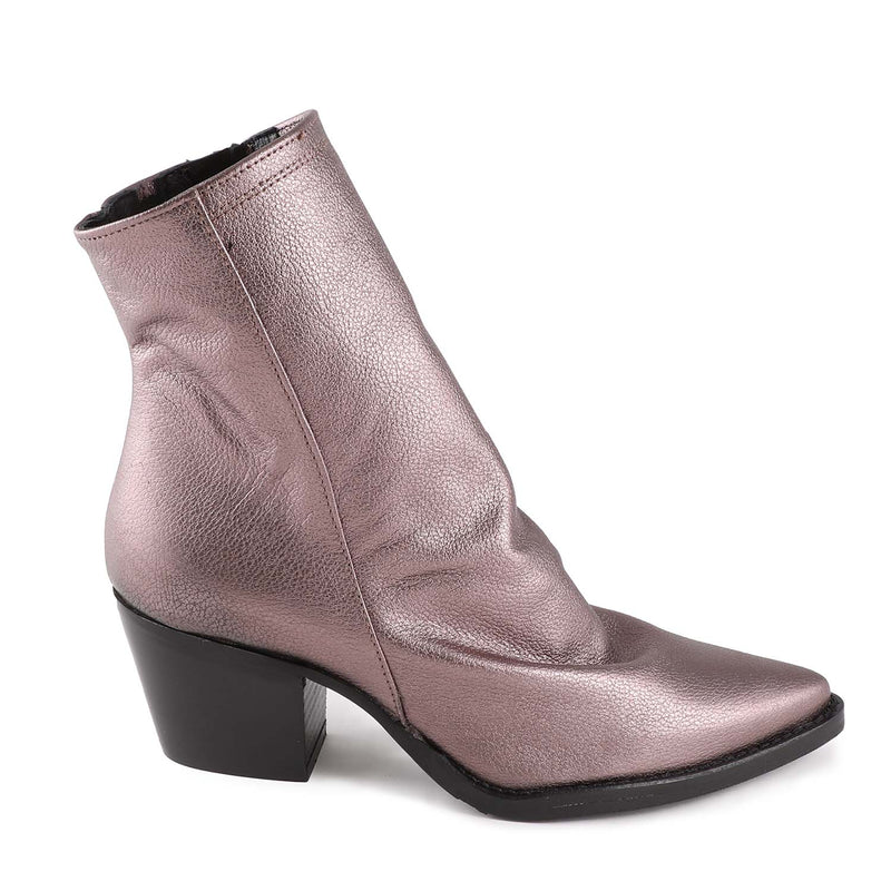 Italian Leather Western Boots Viola