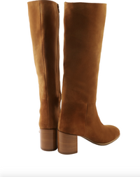 Jess Camel Suede Knee High Boot
