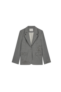 Keaton Blazer Grey Melange