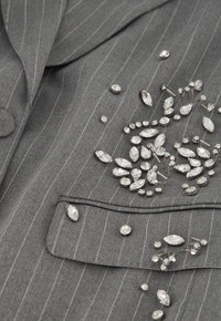 Keaton Blazer Grey Melange