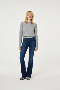 Lidi Rhinestone Pullover Grey Melange