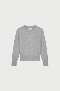 Lidi Rhinestone Pullover Grey Melange